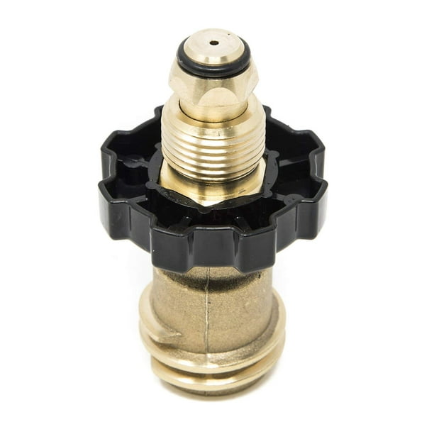 1x Gas Tank Converter Propane POL to QCC Outlet Solid Adapter Refill Brass C52A
